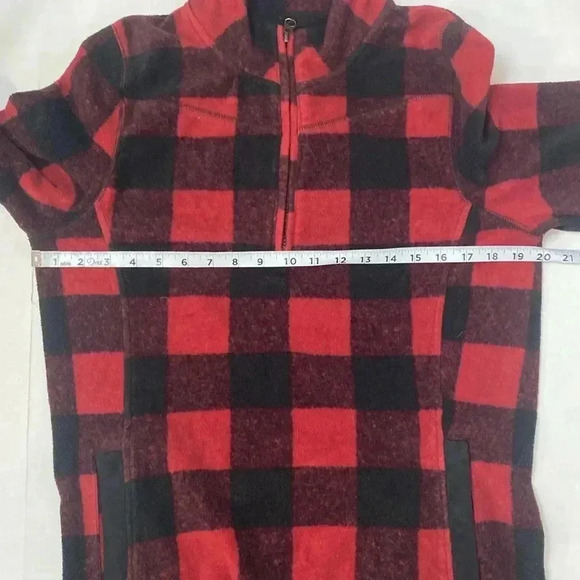 Warranted to be a Pendleton fleece Buffalo print quarter zip pullover - Picture 5 of 10